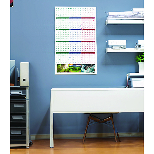 House of Doolittle Earthscapes Recycled Reversible/Erasable Yearly Wall Calendar, Nature Photos, 18 x 24, White Sheets, 12-Month (Jan-Dec): 2026 (3930)