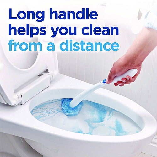 Clorox ToiletWand Disposable Toilet Cleaning System: Handle, Caddy and Refills, White, 6/Carton (03191CT)