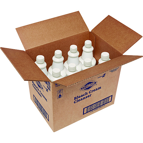 Clorox Bleach Cream Cleanser, Fresh Scent, 32 oz Bottle, 8/Carton (30613)