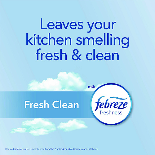 Glad ForceFlex MaxStrength Tall Kitchen Drawstring Trash Bags, 13 gal, Fresh Clean Scent, 24" x 28", White, 34/Box, 6 Boxes/CT (70320)