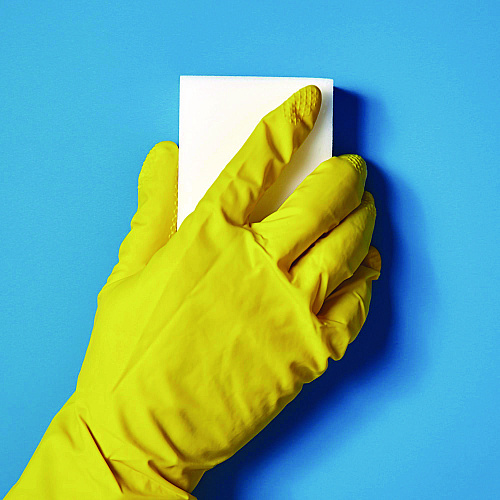 Americo Melamine Block Erasing Sponge, 4.75 x, 2.65, 1.12" Thick, White, 24/Carton (551024)