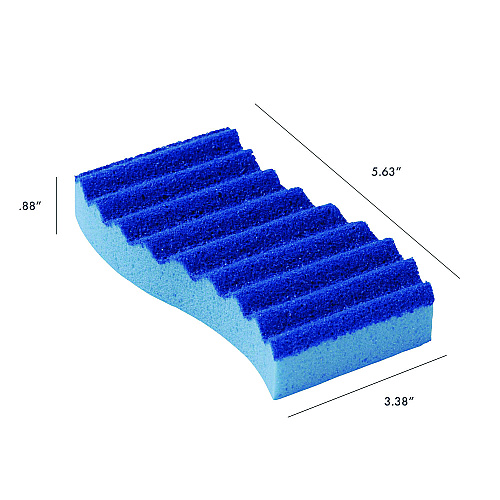 Americo Scrubex Scrub Sponge, 5.63 x 3.38, 0.88" Thick, Blue, 40/Carton (552101)
