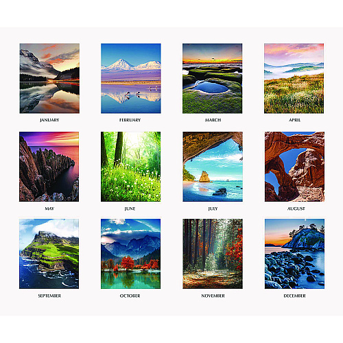 House of Doolittle Earthscapes Scenic Desk Pad Calendar, Scenic Photos, 18.5 x 13, White Sheets, Black Binding/Corners,12-Month (Jan-Dec): 2026 (1476)