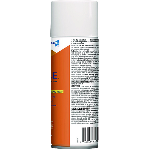 Clorox 4-in-One Disinfectant and Sanitizer, Citrus, 14 oz Aerosol Spray (31043)