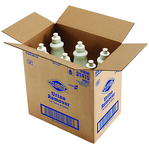 CloroxPro Urine Remover for Stains and Odors, 32 oz Pull top Bottle, 6/Carton (31415)