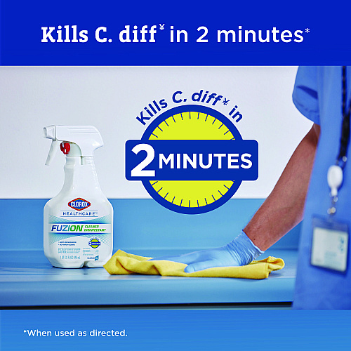 Clorox Healthcare Fuzion Cleaner Disinfectant, 32 oz Spray Bottle (31478EA)