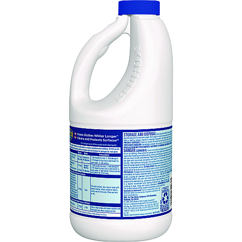 Clorox Concentrated Regular Disinfecting Bleach, 43 oz Bottle, 6/Carton (32260)