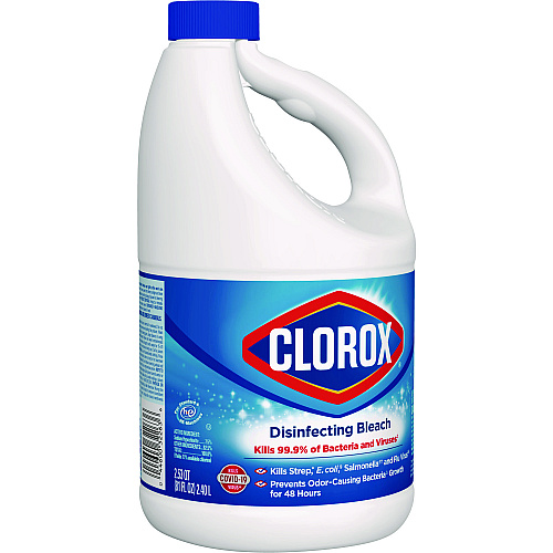 Clorox Concentrated Regular Disinfecting Bleach, 81 oz Bottle, 6/Carton (32263)