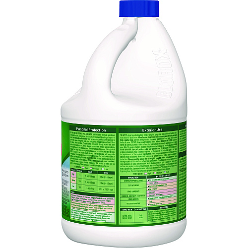 CloroxPro Results Concentrated Outdoor Bleach, 81 oz Bottle, 6/Carton (32438)