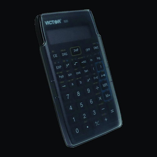 Victor 920 Compact Scientific Calculator with Hinged Case, 10-Digit LCD