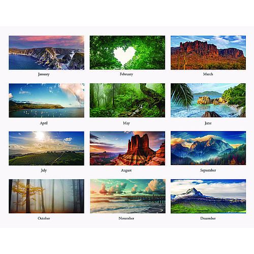 House of Doolittle Earthscapes Recycled Monthly Wall Calendar, Scenic Beauty Photography, 12 x 16.5, White Sheets, 12-Month (Jan-Dec): 2026 (378)