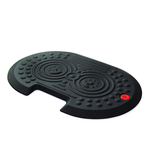 Floortex AFS-TEX 2000X Anti-Fatigue Mat, Oval, Black Anti-Slip Surface, 16" x 24" (FCA21624XBK)