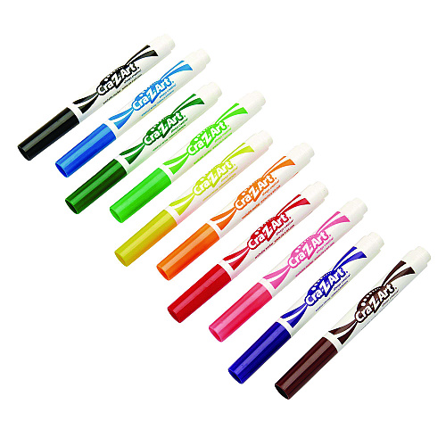 Cra-Z-Art Super Washable Markers, Broad Bullet Tip, Assorted Colors, 10/Set (1000224)