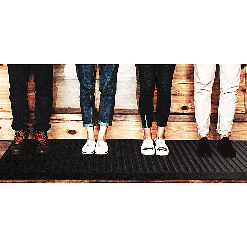Floortex AFS-TEX 6000X Anti-Fatigue Mat, 23  x 67, Midnight Black (FCA2367XVBK)