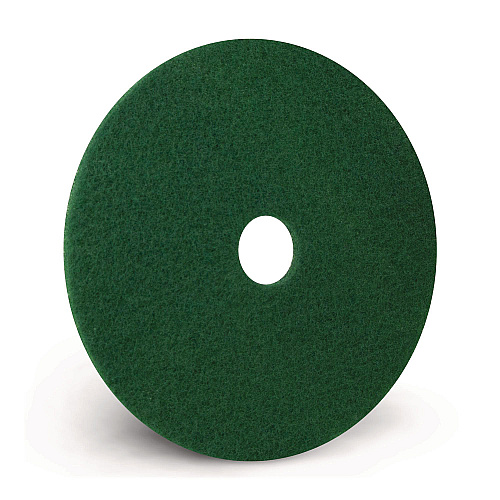 Americo Scrubbing Pads, 12" Diameter, Green, 5/Carton (400312)