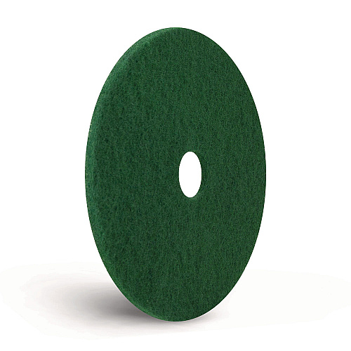 Americo Scrubbing Pads, 12" Diameter, Green, 5/Carton (400312)