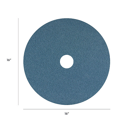 Americo Blue Cleaner Pad, 16" Diameter, Blue, 5/Carton (400416)