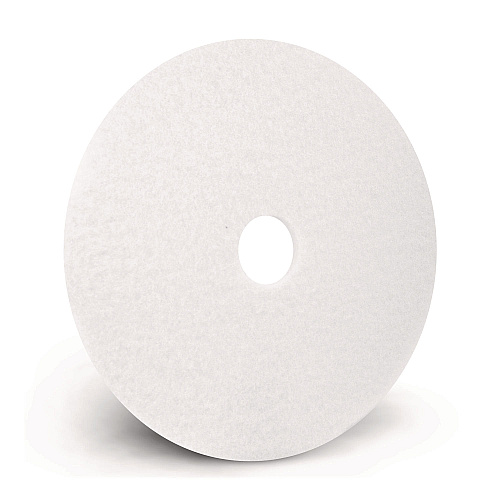 Americo Polishing Pads, 18" Diameter, White, 5/Carton (401218)