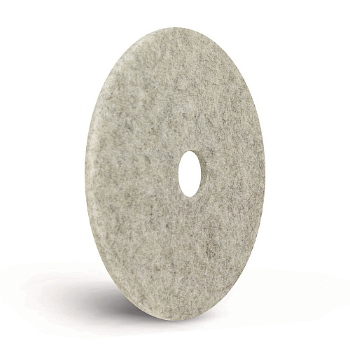 Americo Combo Burnishing Pads, 28" Diameter, Gray, 5/Carton (402059)