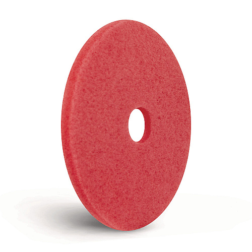 Americo Buffing Pads, 12" Diameter, Red, 5/Carton (404412)
