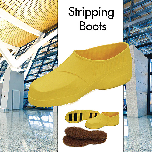 Americo Stripping Boots, Large, Yellow, 2/Pack (408003)
