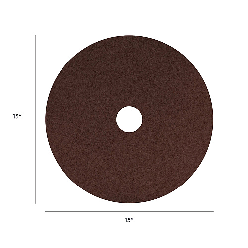 Americo EcoPrep EPP Specialty Pads, 15" Diameter, Maroon, 10/Carton (420715)