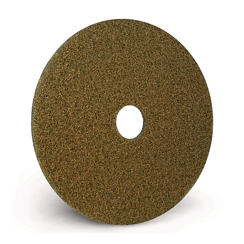 Americo Black Diamond 1500 Grit Diamond Pad, 20" Diameter, Black/Yellow, 2/Carton (442320)