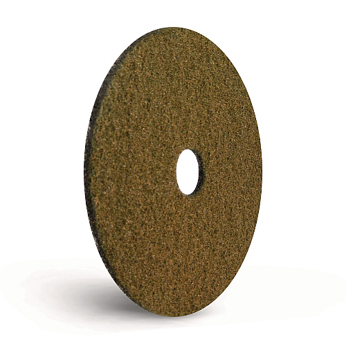 Americo Black Diamond 1500 Grit Diamond Pad, 20" Diameter, Black/Yellow, 2/Carton (442320)