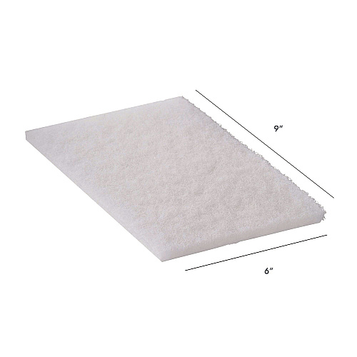 Americo #92-98 Light Duty Hand Pad, 6 x 9, White, 20/Pack, 3 Packs/Carton (510160)