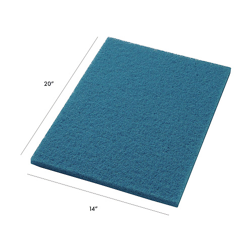 Americo Blue Cleaner Pad, 14 x 20, Blue, 5/Carton (40041420)