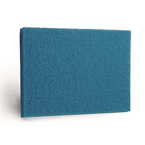 Americo Blue Cleaner Pad, 14 x 20, Blue, 5/Carton (40041420)