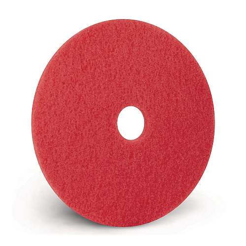 Americo Buffing Pads, 15" Diameter, Red, 5/Carton (404415)