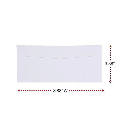 Universal Open-Side Business Envelope, #9, Square Flap, Gummed Closure, 3.88 x 8.88, White, 500/Box (UNV35209)