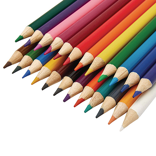 Cra-Z-Art Colored Pencils, 24 Assorted Lead and Barrel Colors, 24/Set (10403WM40)