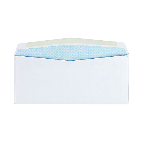 Quality Park Double Window Security-Tinted Check Envelope, #10, Commercial Flap, Gummed Closure, 4.13 x 9.5, White, 500/Box (24550)