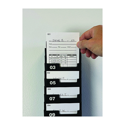 Time Clock Cards for Lathem Time 7000E, Two Sides, 3.5 x 7.25, 100/Pack (E7100)