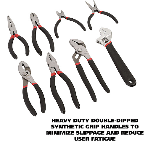 Great Neck 8-Piece Steel Pliers and Wrench Tool Set (87900)