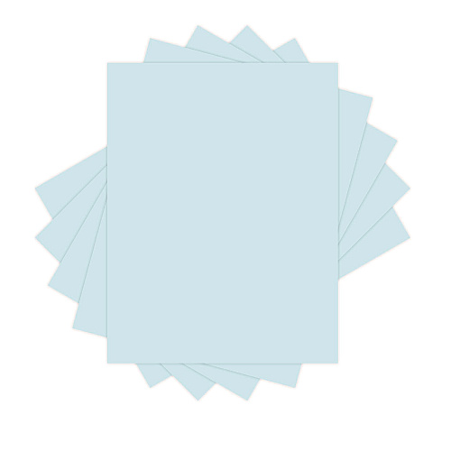 Lettermark 30% Recycled Colored Paper, 20 lb Bond Weight, 8.5 x 11, Blue, 500/Ream (94284)
