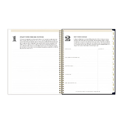 Blue Sky Day Designer Peyton Create-Your-Own Cover Weekly/Monthly Planner, Floral Artwork, 11 x 8.5, Navy, 12-Month (Jan to Dec): 2026 (103617)