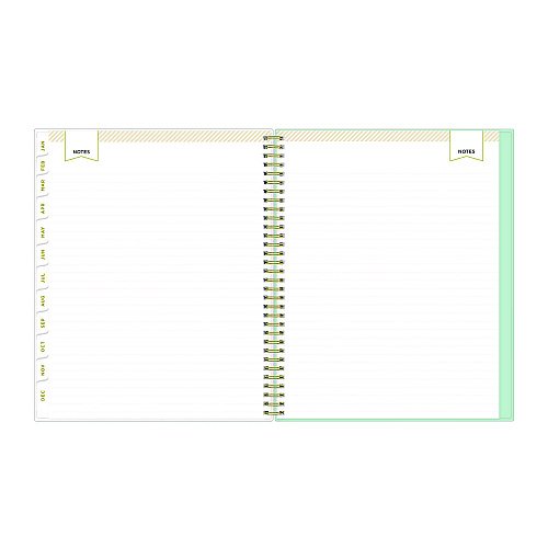 Blue Sky Day Designer Secret Garden Mint Frosted Weekly/Monthly Planner, Floral Artwork, 11 x 8.5, 12-Month (Jan to Dec): 2026 (140101)