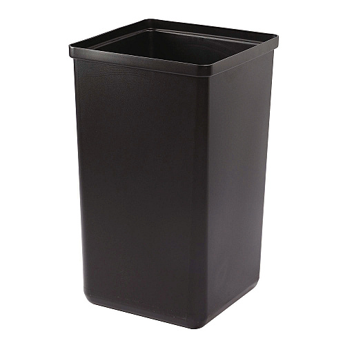 Alpine 29 Gallon Trash/Recycling Cans, Steel, Blue Recycling Can with Square Lid, Black Trash Can with Square Lid (4450BLKKIT1)