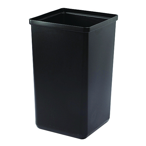 Alpine 29 Gallon Trash/Recycling Cans, Steel, Green Compost Can with Square Lid, Black Trash Can with Square Lid (4450BLKKIT9)
