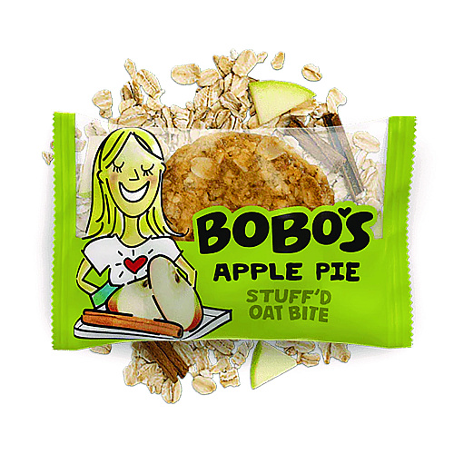 Bobo's Stuff'D Apple Pie Oat Bites, 1.3 oz Bar, 25/Box (BBO00215)