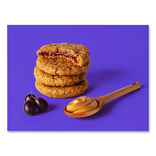 Bobo's PB and J Variety Pack, Peanut Butter/Grape and Peanut Butter/Strawberry, 2.1 oz Bar, 12/Box (BBO00478)