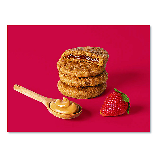 Bobo's PB and J Variety Pack, Peanut Butter/Grape and Peanut Butter/Strawberry, 2.1 oz Bar, 12/Box (BBO00478)