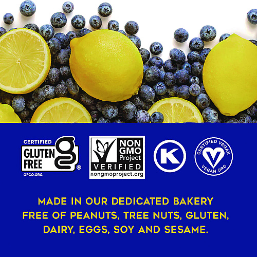 88 ACRES Warm 'N Chewey Gluten-Free Blueberry/Lemon Seed and Oat Bar, 1.6 oz Bar, 9/Box (ACY00592)