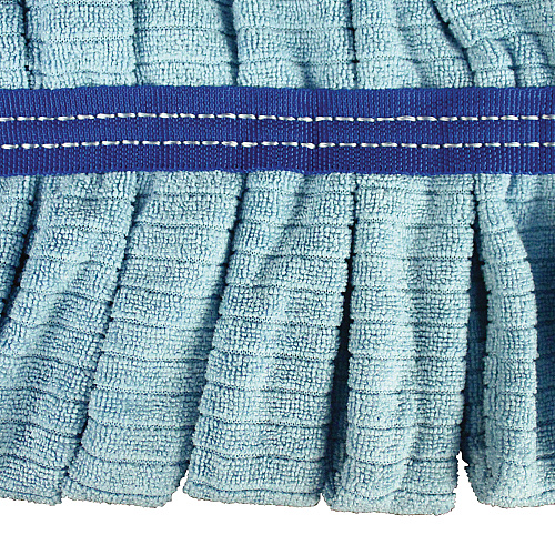 Impact Microfiber Tube Wet Mops, Large, 5" Headband, Blue, 12/Carton (LF0003)
