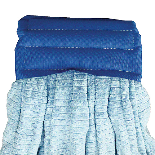 Impact Microfiber Tube Wet Mops, Large, 5" Headband, Blue, 12/Carton (LF0003)