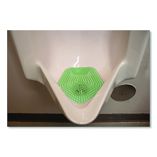 Boardwalk Anti-Splash Urinal Screen, Cucumber Twist Scent, Green, 0.11 oz, 10/Box (1005)