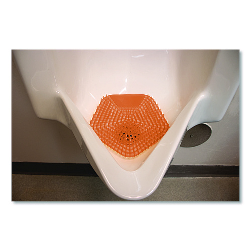 Fresh Products WCBasix Urinal Screen, Mango Mist Scent, Orange, 0.11 oz, 10/Box (WCBX10MGBX)